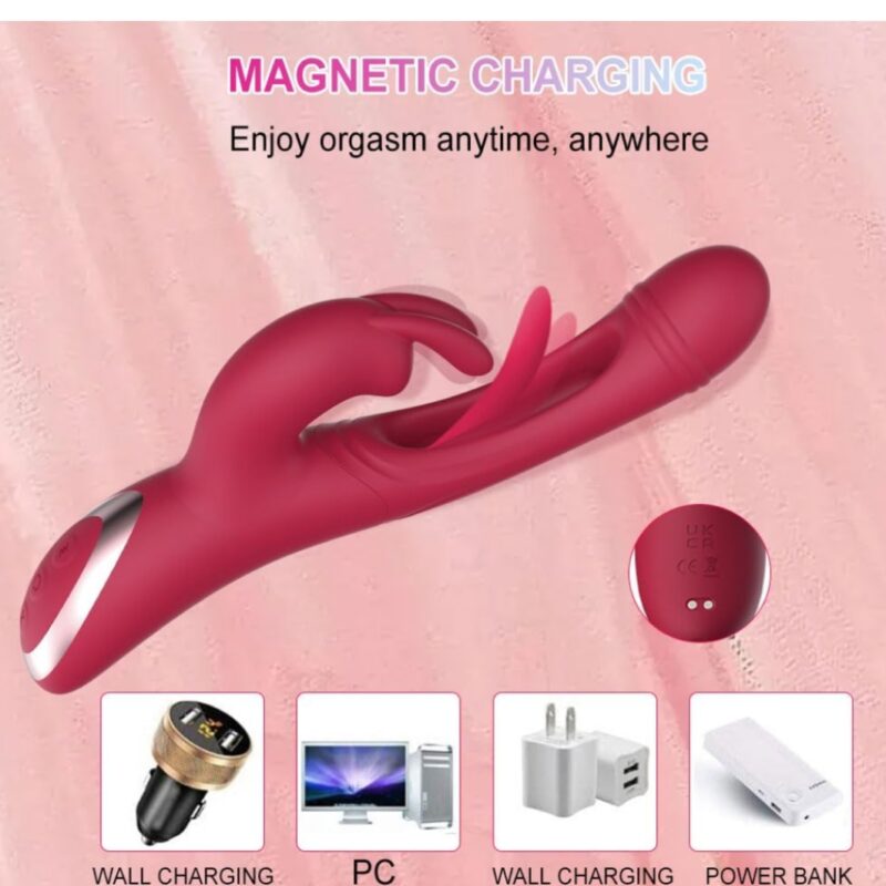 Cancun G-Spot Rabbit Vibrator ,akkus Bordó