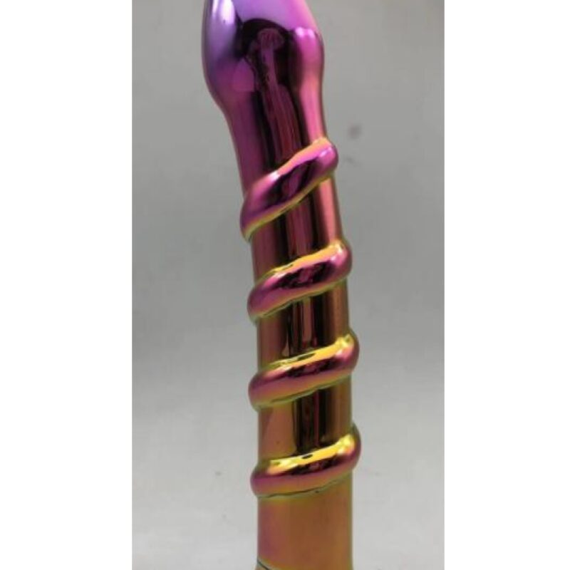 Erina kaméleon üveg dildó -18cm