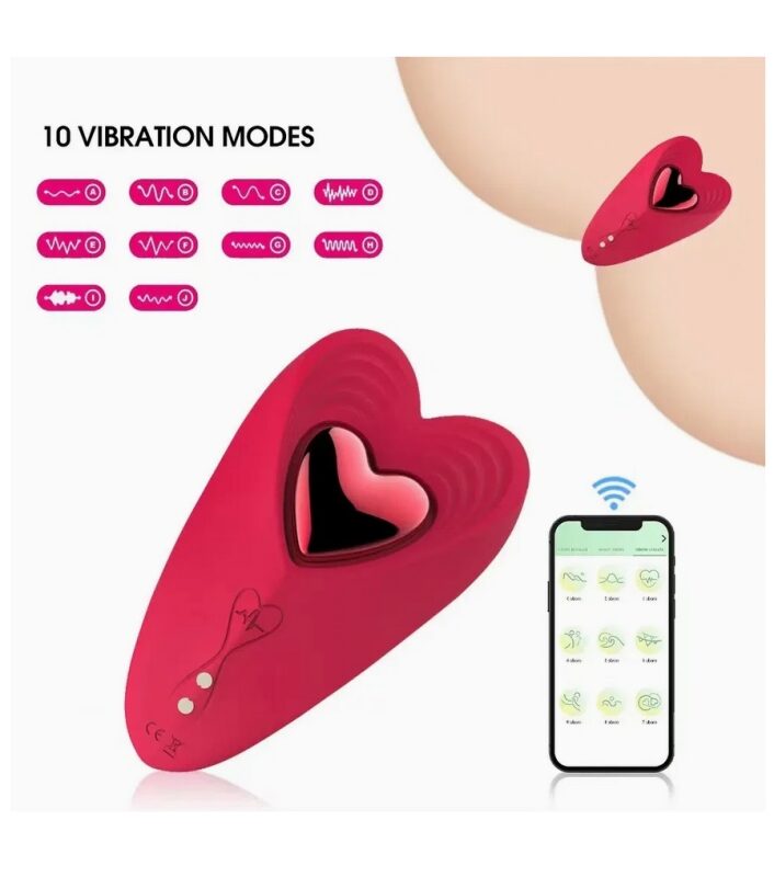 Heart App control vibrator.
