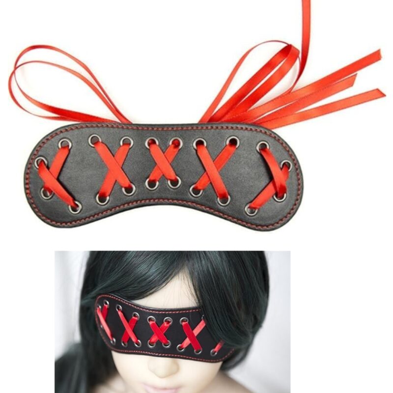 Jane piros fűzős maszk