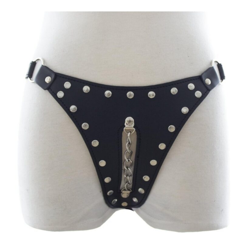 Lara műbőr szegecses női alsó Méret:S-XL