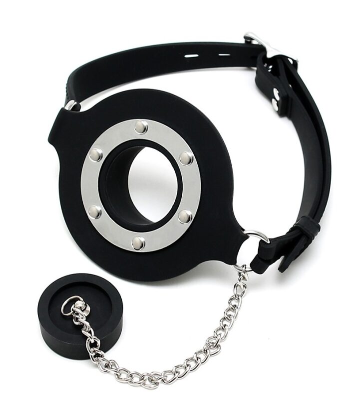 Mouthgag with opening and stopper