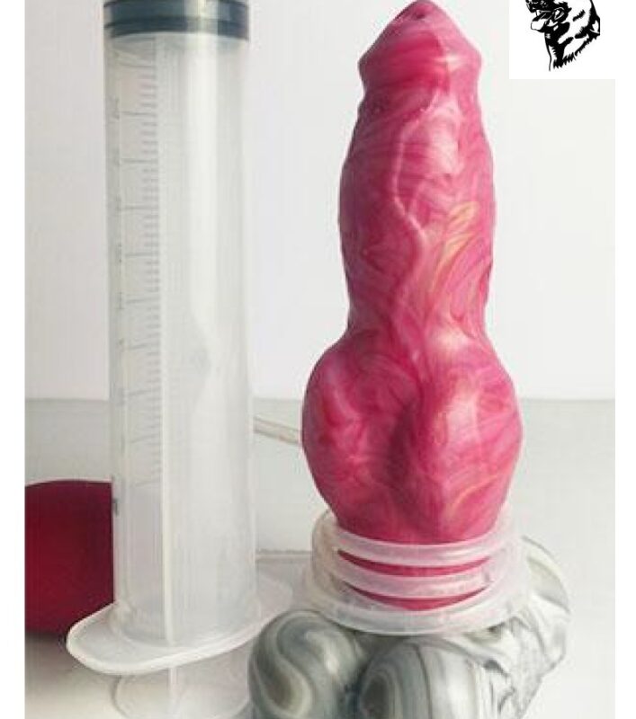 Német Juhász dildó spriccelős,vibris 17cm.