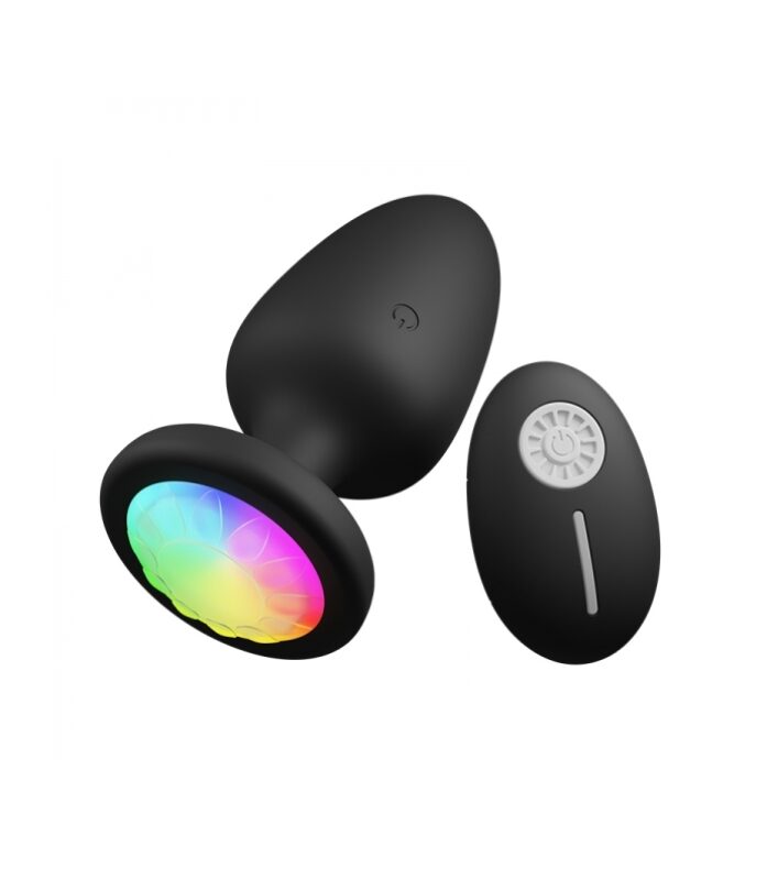 Ruby világító anal plug távirányítós akkus