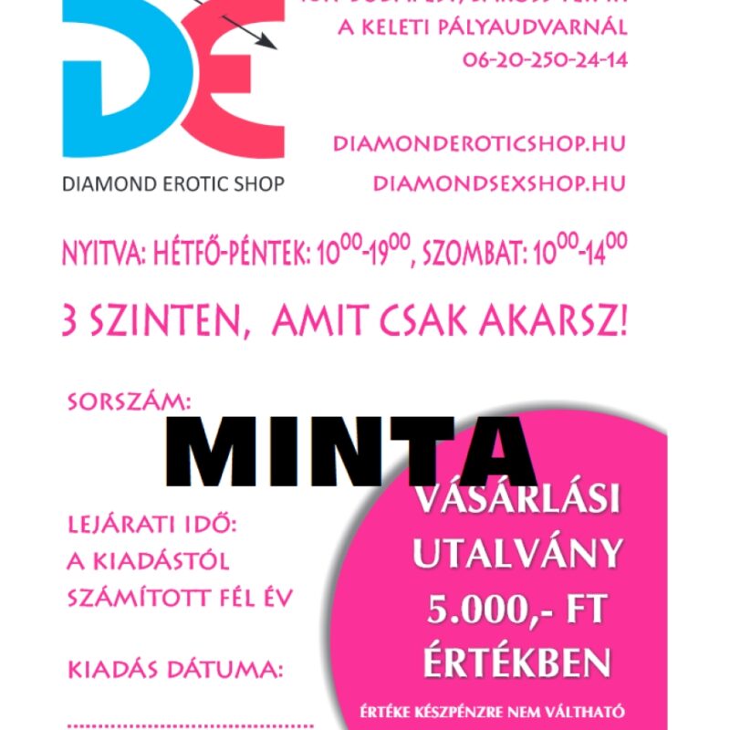 Vásárlási utalvány 5000 ft-os