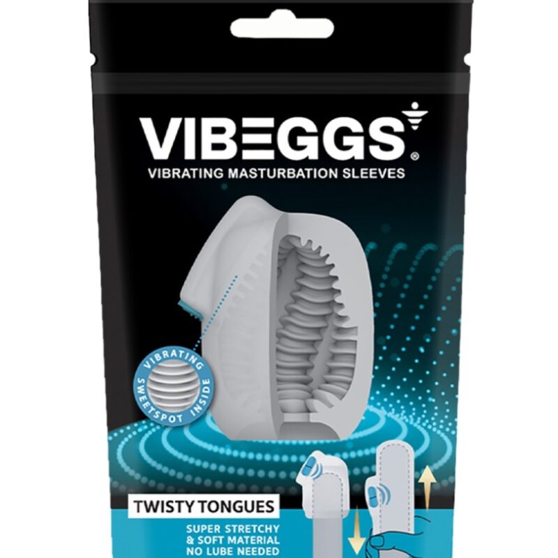 VIBEGGS - Twisty Tongues - Vibrating Masturbation Sleeve