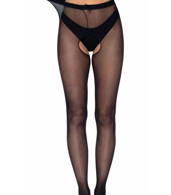 Walsh nyitott fekete harisnya.