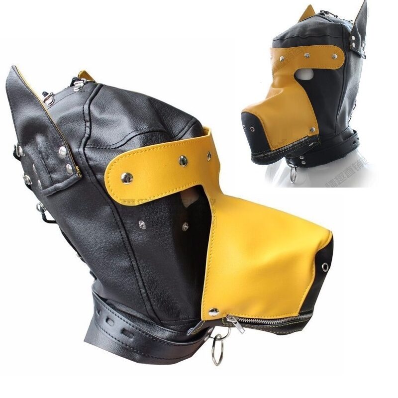 Kutya maszk fekete/sárga.