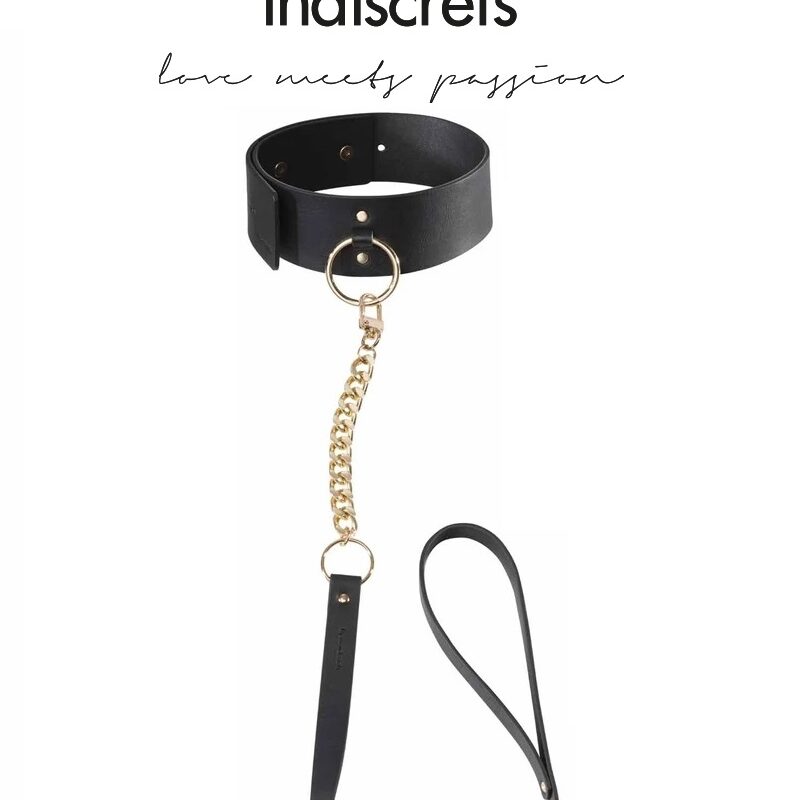 MAZE Wide choker with leash.