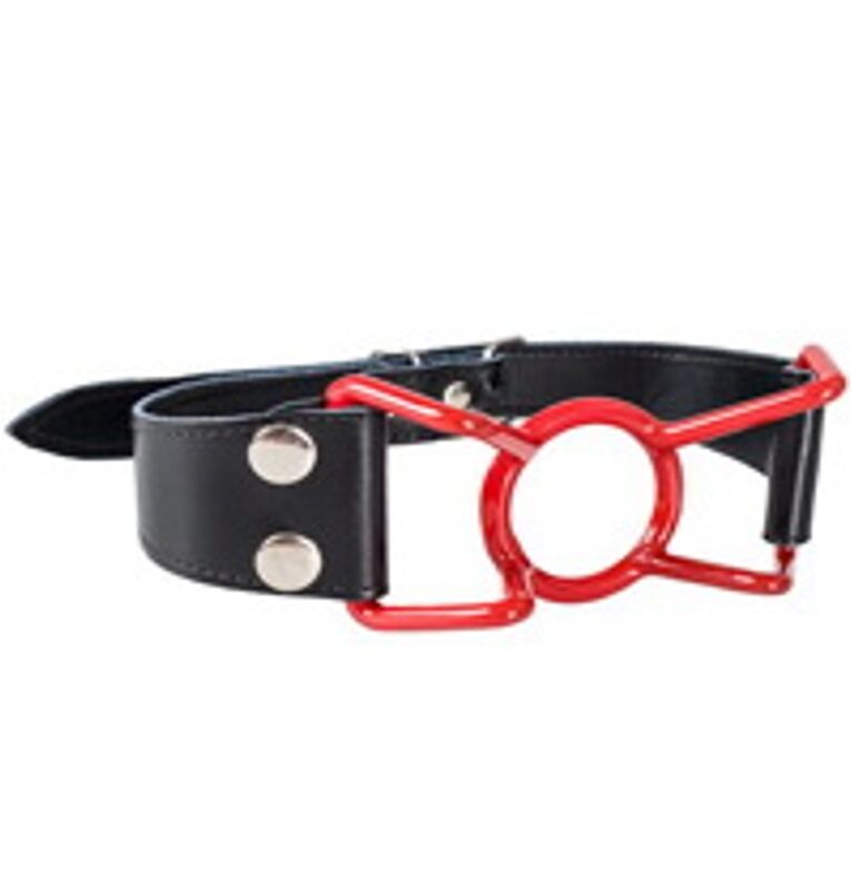 Spider szájpecek piros műanyag bevonattal.