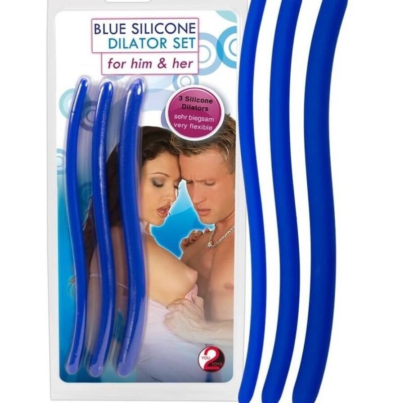 DILATOR-kék szilikon húgycsőtágító szett-3db.