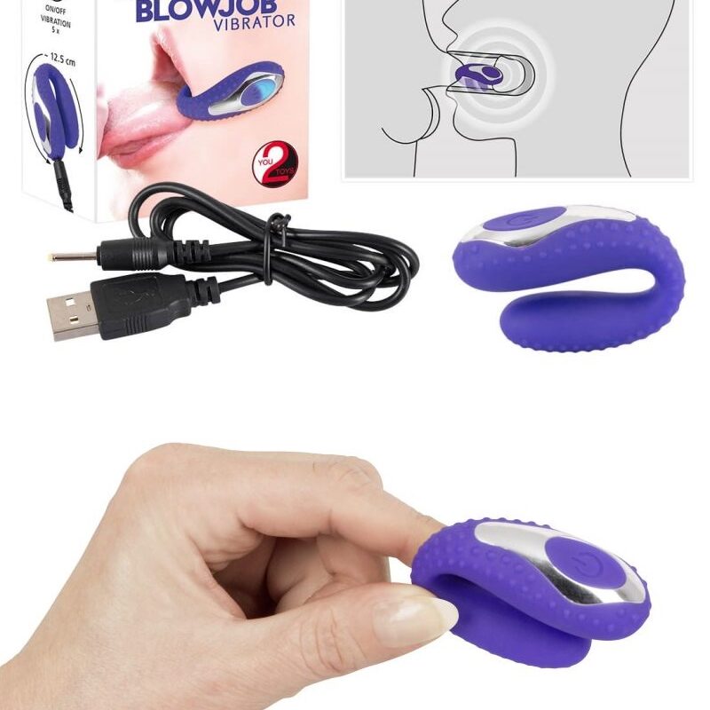 Blowjob - akkus, szilikon szájvibrátor.