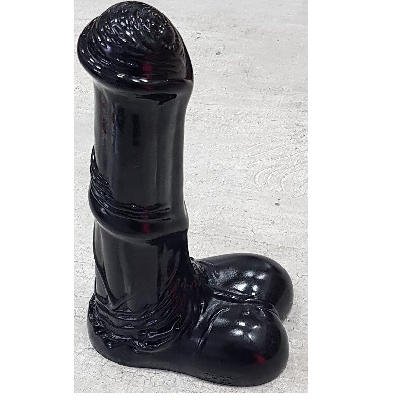 Pony élethű,fekete-25cm.