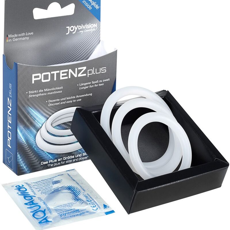 POTENZplus-3db-os szilikon péniszgyűrű.