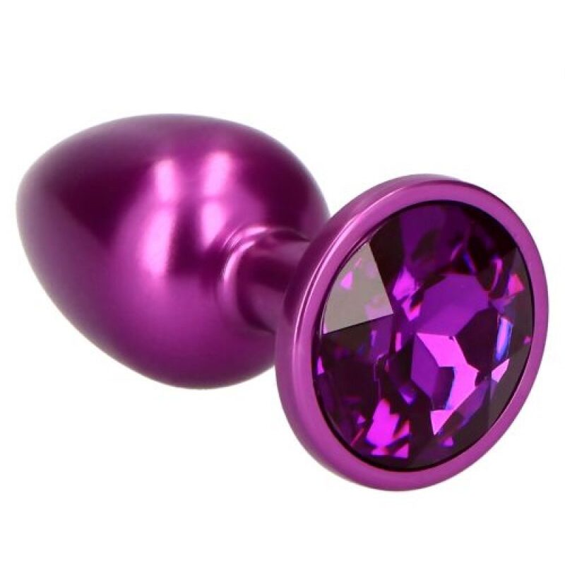Lila Fém anál plug csillogó véggel-kicsi.