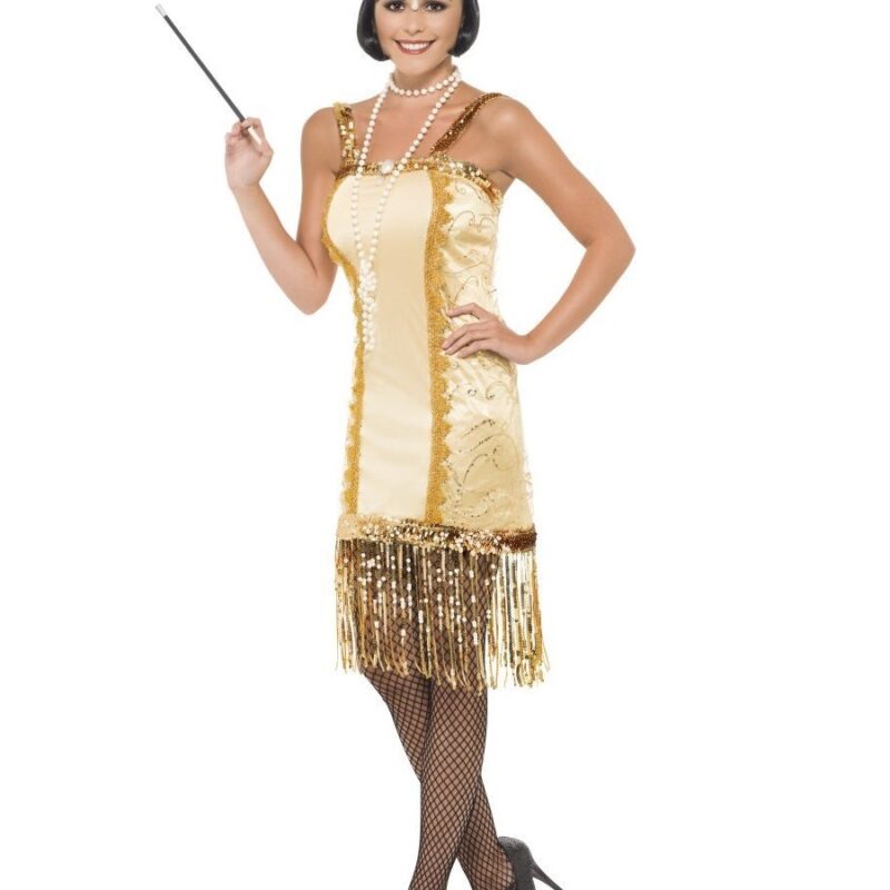 Charleston arany női jelmez. Méret:S