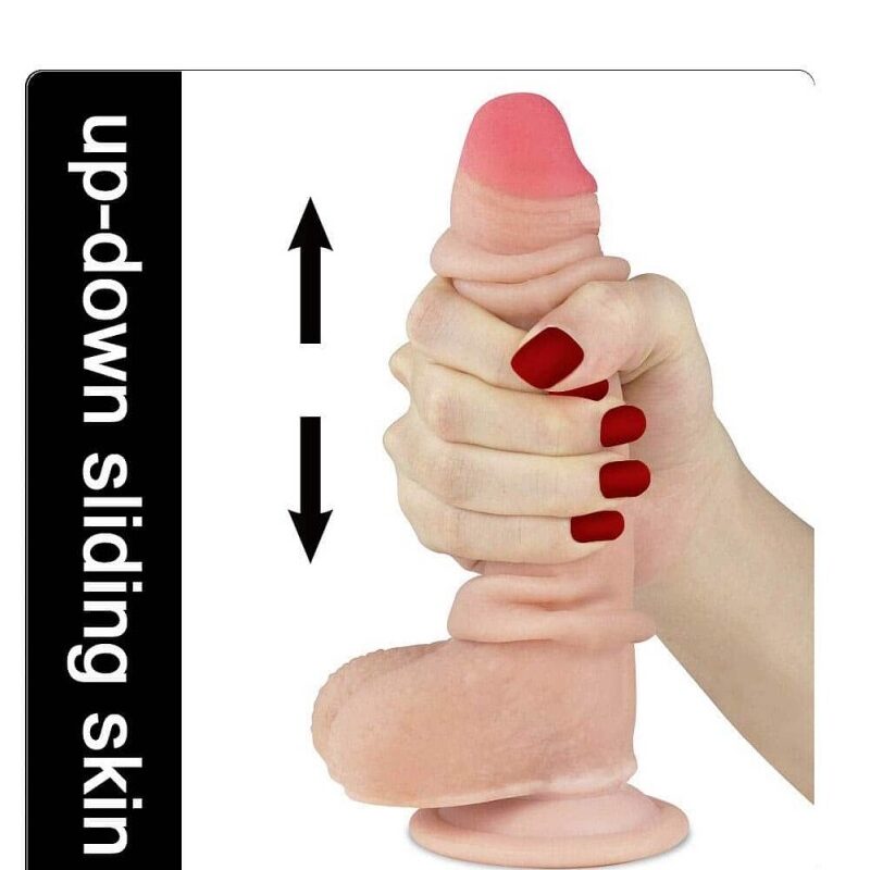 Sliding-Skin dupla rétegű dong-18cm.