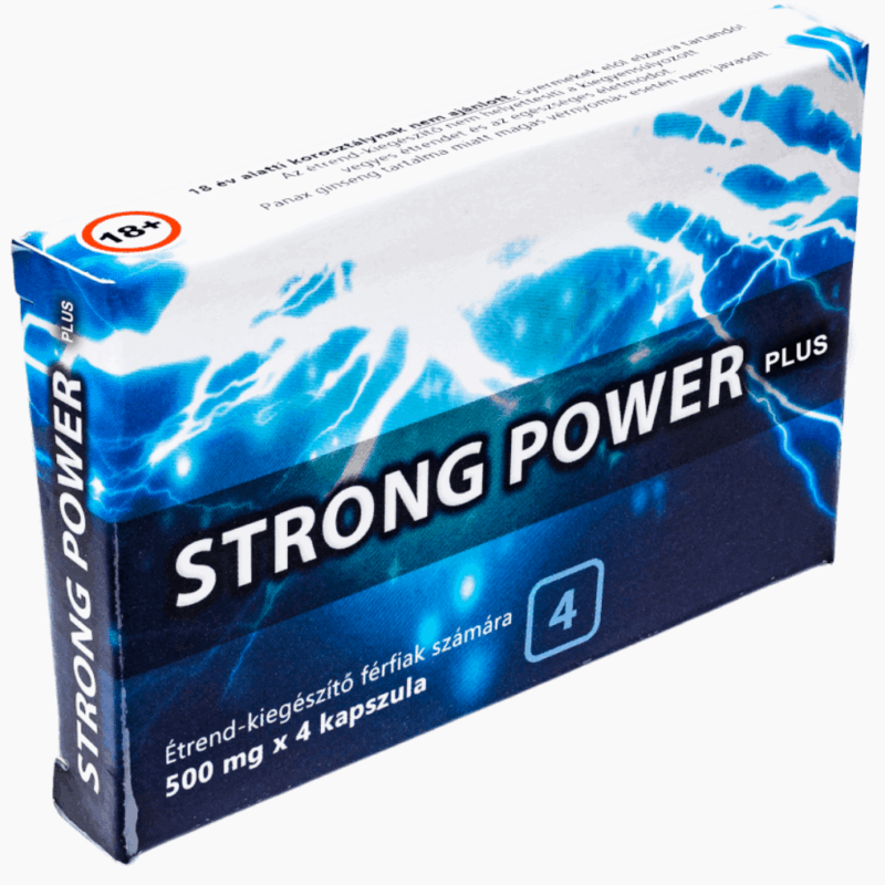 Strong Power - étrendkiegészítő kapszula férfiaknak 4db.