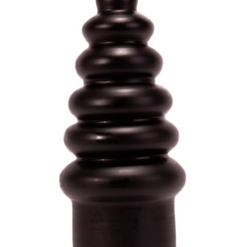 Butt plug bordás,23cm-fekete.