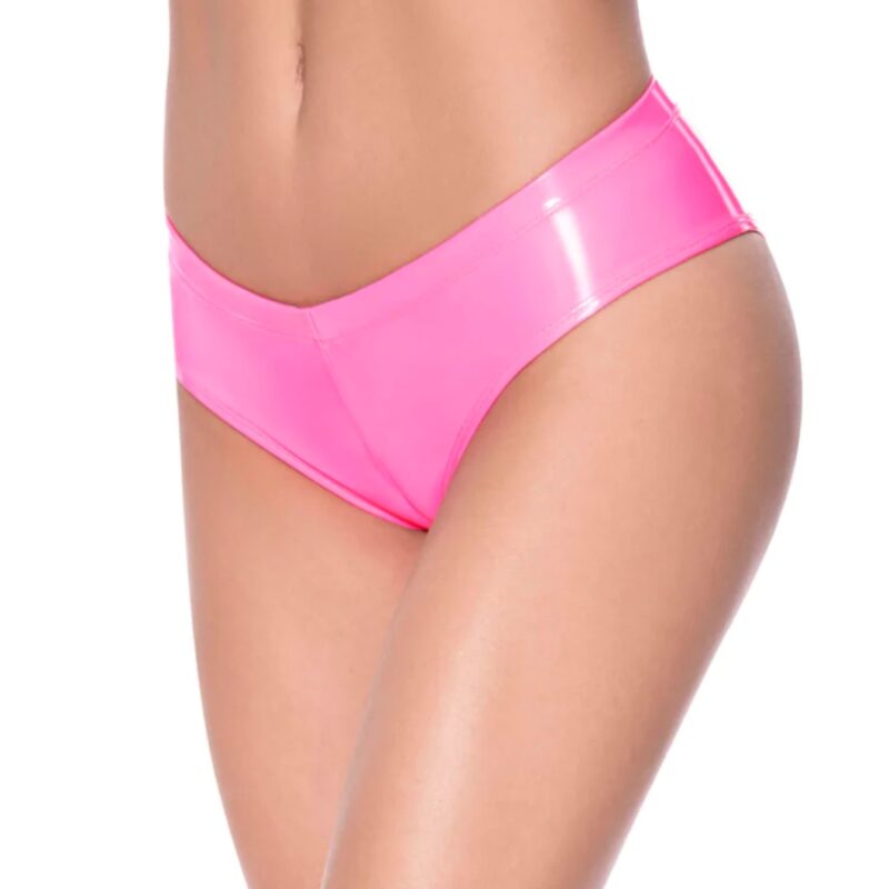 Low Rise pink lakk bugyi Méret:S/M