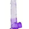 Moniq Clear lila dildó-22cm.