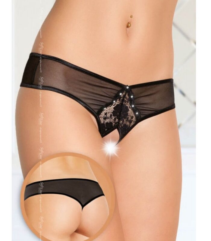 Köves fekete randibugyi. Méret:S/M