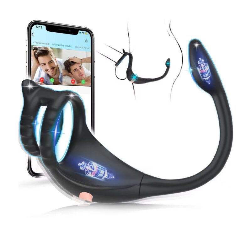 Paris vibro péniszgyűrű prosztata izgatóval,app,akkus.