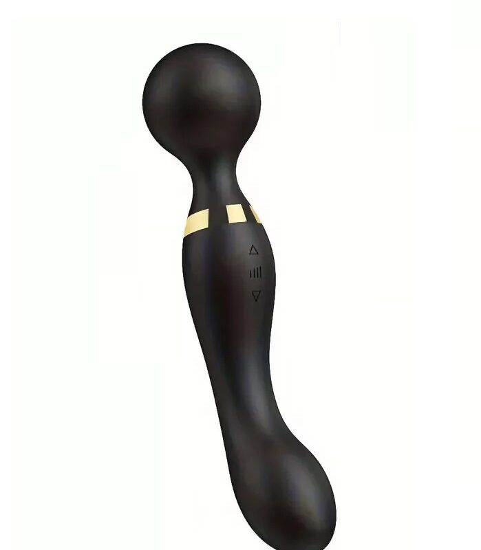 Frank kétvégű masszázs vibrátor-20func.,akkus. Fekete