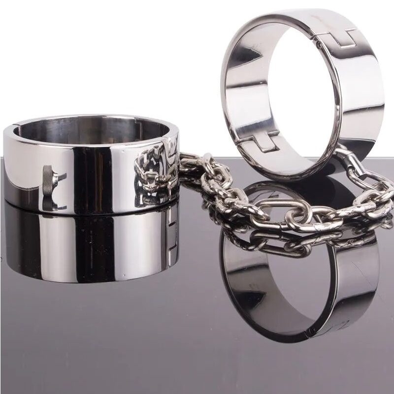 Milano acél láb bilincs lánccal.