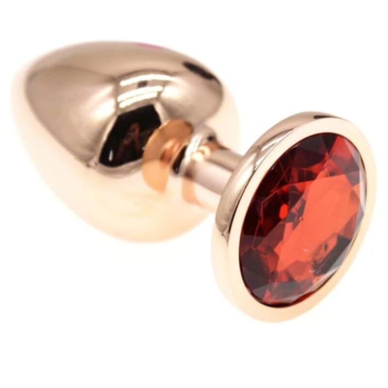 Fém,gold anál plug csillogó kővel-nagy