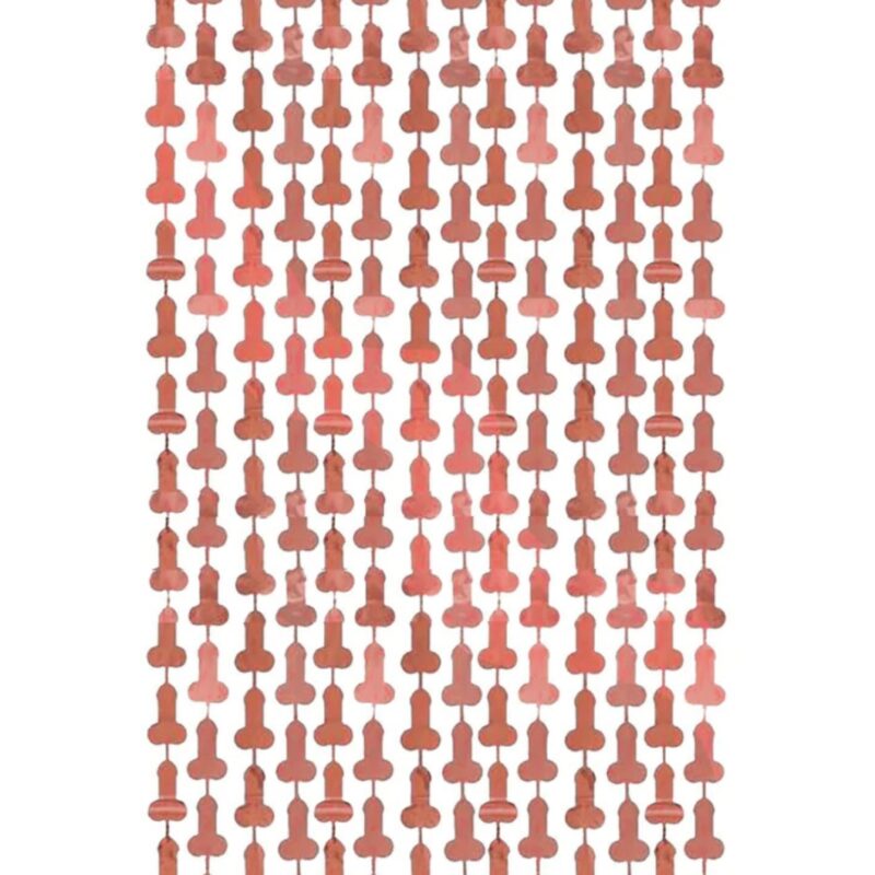 Függöny csillogó péniszekkel