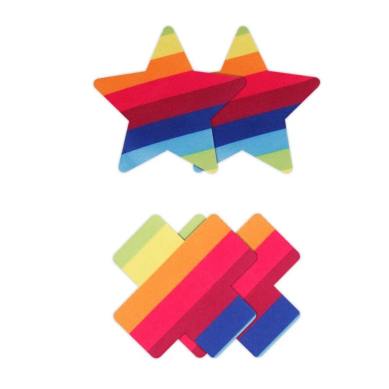 Mellbimbó tapaszok,szivárványos -2pár