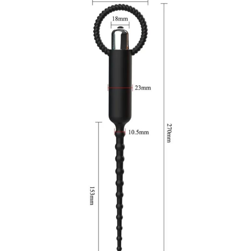 Pénisz katéter,10func.vibro Fekete