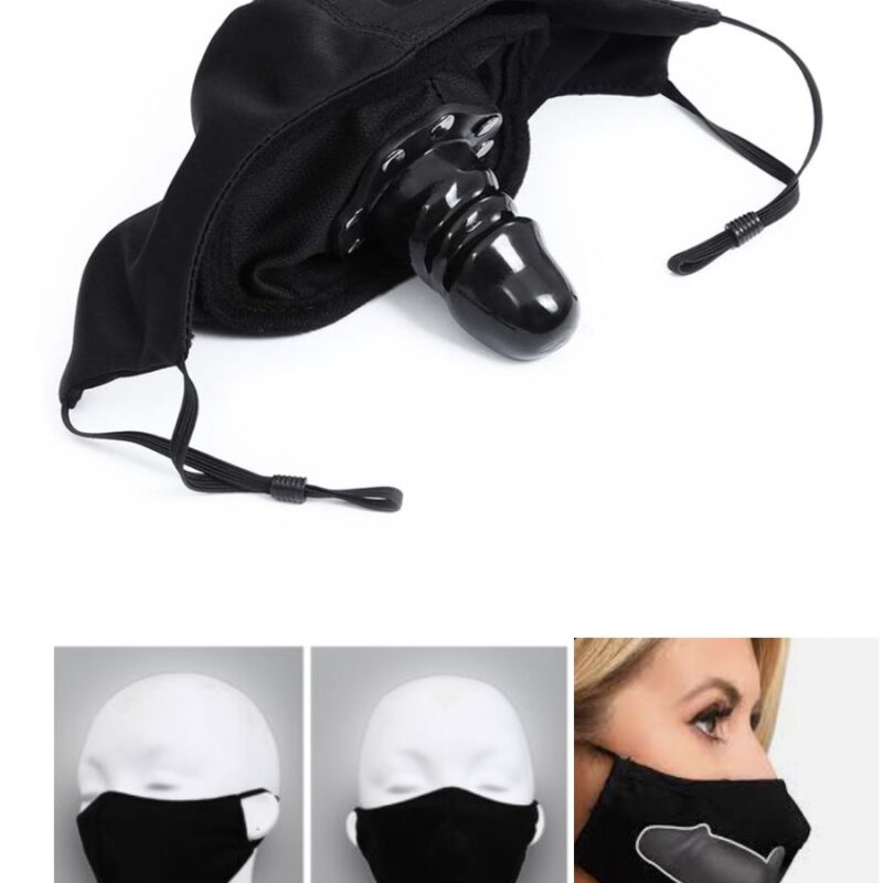 Szájmaszk pénisz szájpecekkel.