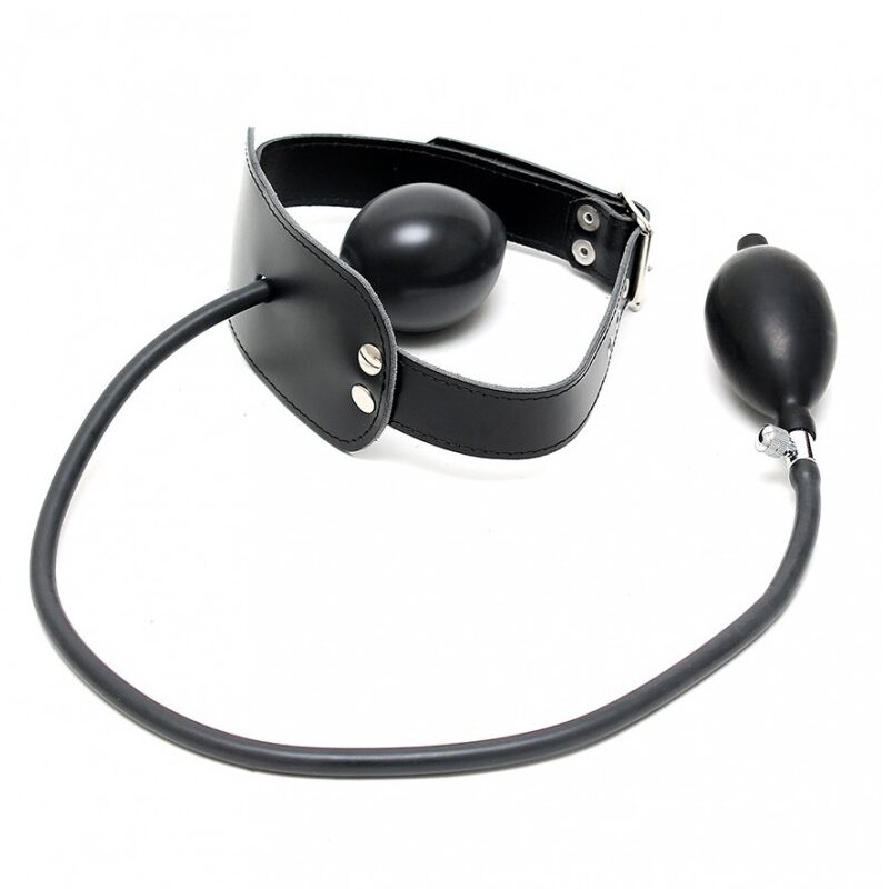 Bőr szájpecek-pumpáható ballonnal.