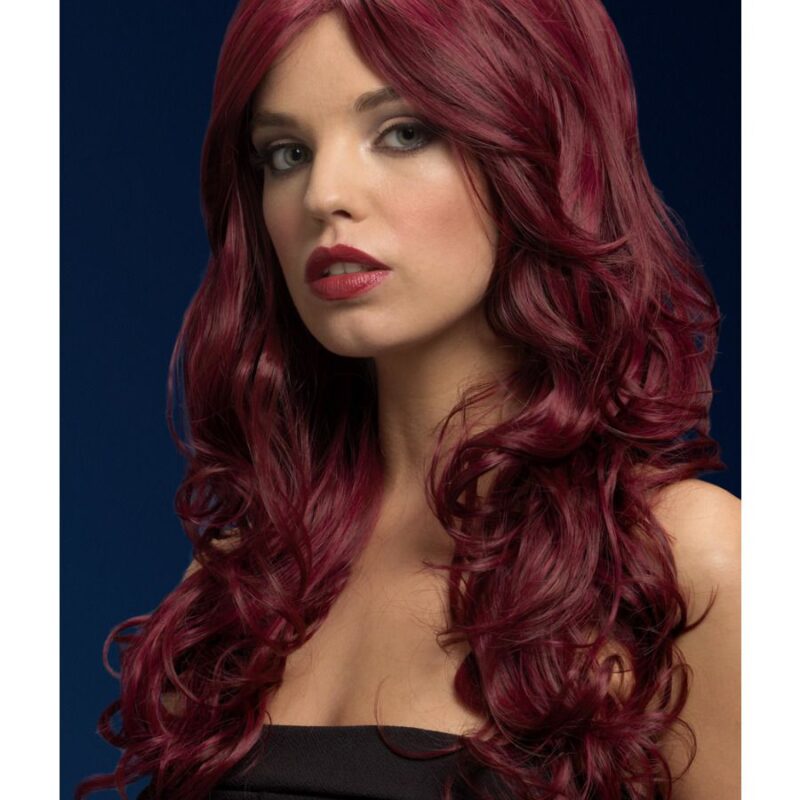 Nicole-hosszú vörös paróka.