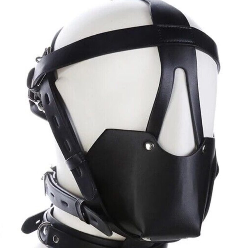 Thomas fejmaszk szájgolyóval.