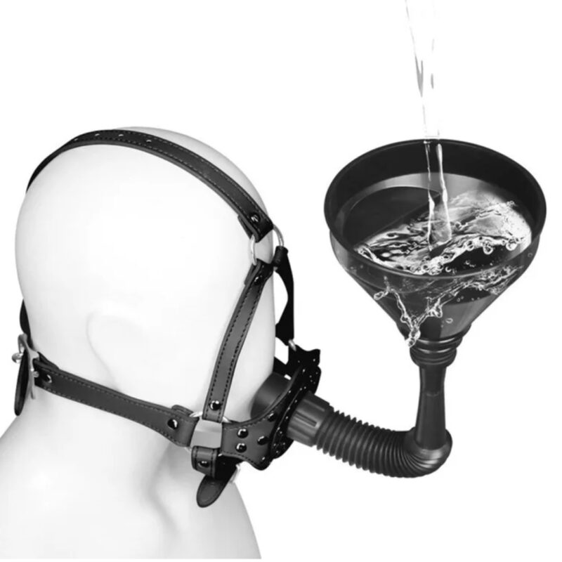 Fejpánt,szájpecek tölcsérrel