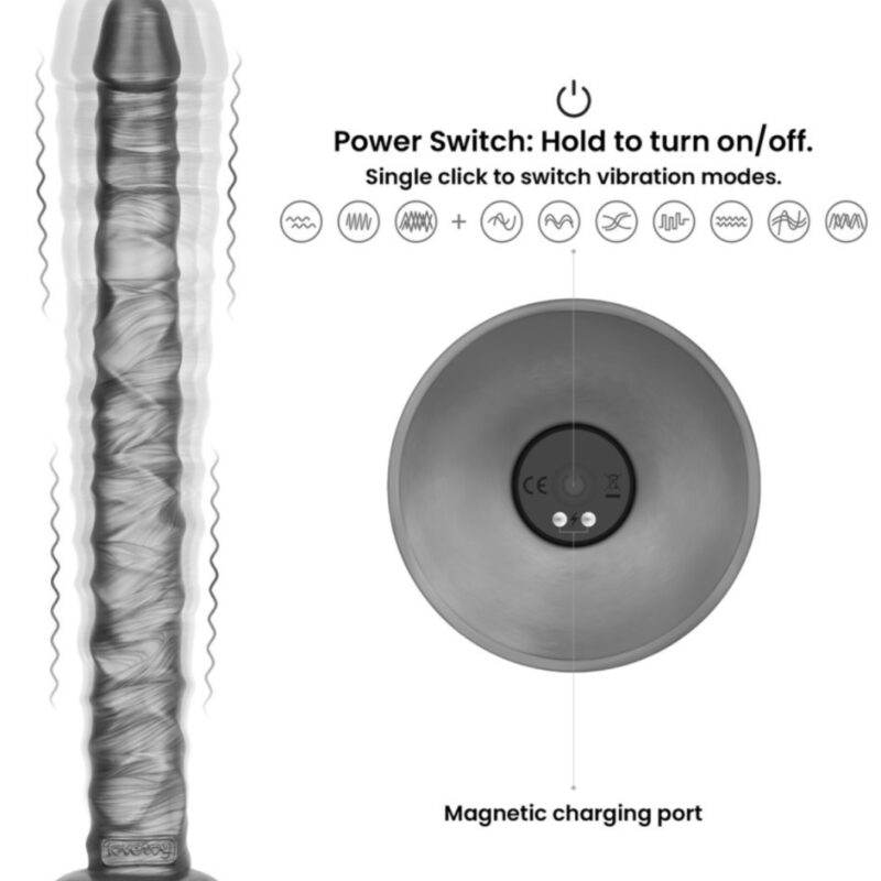 King Sized Vibrating Vibrax Slider -39cm