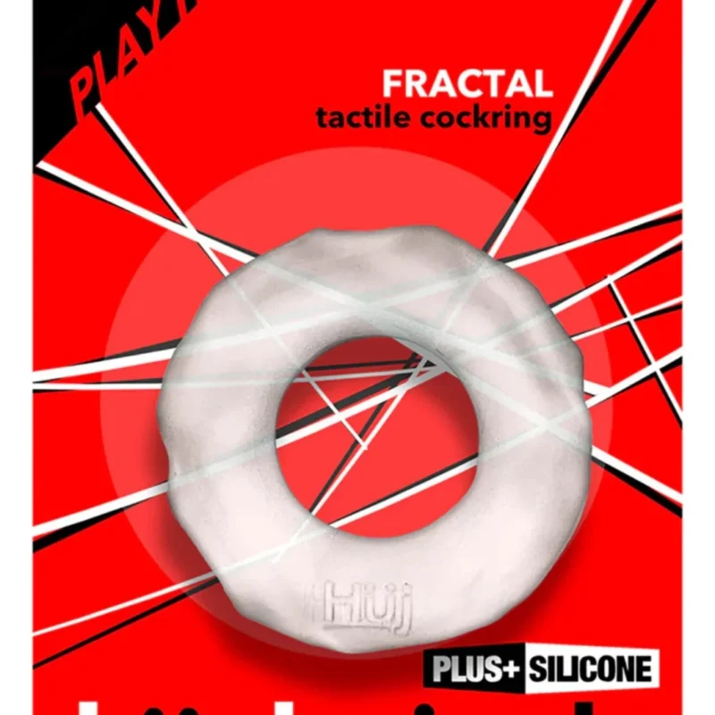 Fractal - Tactile Cockring - Clear Ice Fractal -fekete