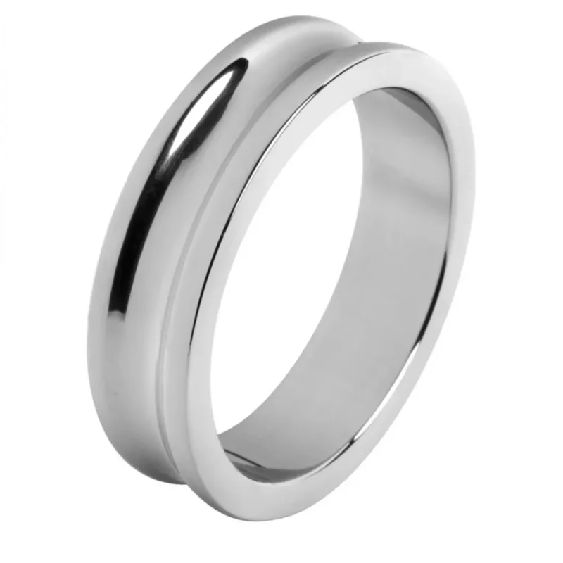 Acél homorú péniszgyűrű. acél szín-45mm átmérő