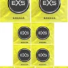 Banán ízű latex óvszer EXS - 10db 100db