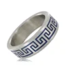 Blue Greek Key Design Cockring. Ármérő:50mm