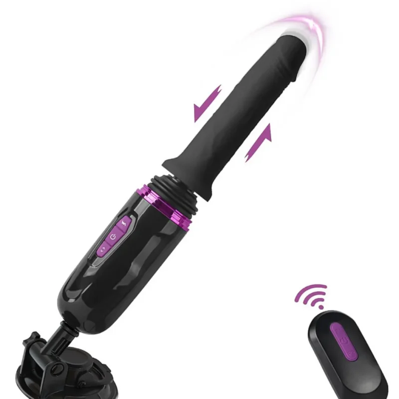 Hiram hand-free thrusting pocket dildo machine,akkus