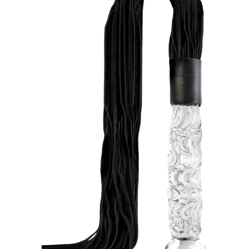 Icicles No.38. Üveg-bőr korbács  Műbőr