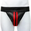 Leather jock-red. Méret:M