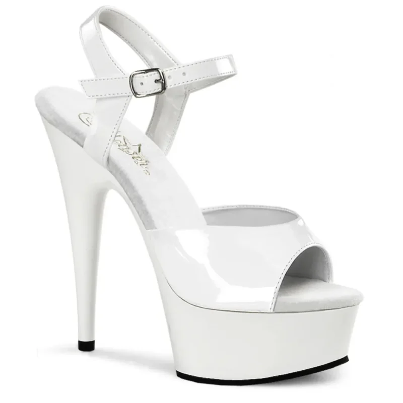 Pleaser Delight 609 fehér szandál. 41-es