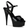 Pleaser Delight fekete szandál. 40-es