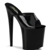 Pleaser Flamingo fekete papucs. 36-os