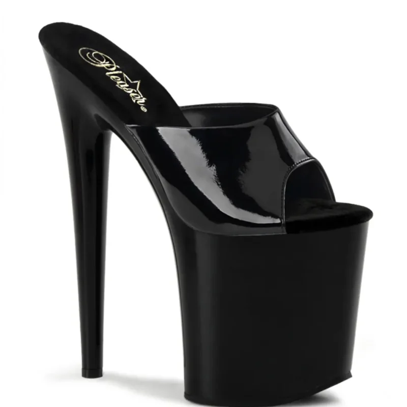 Pleaser Flamingo fekete papucs. 37-es